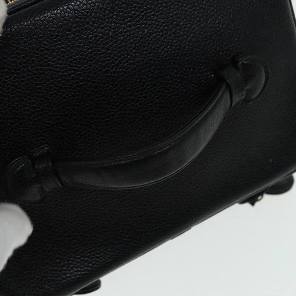 CHANEL COCO Mark Vanity Cosmetic Pouch Caviar Skin Black CC Auth yb640 - Picture 7 of 16